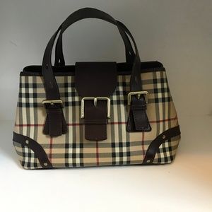 Burberry classic tan/brown tote